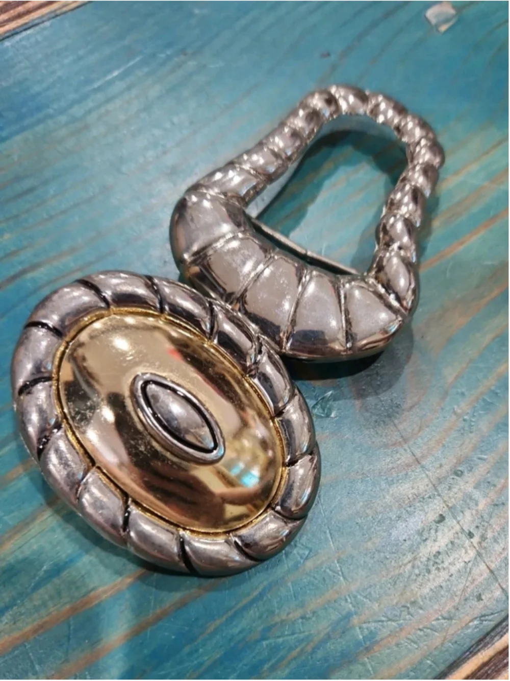 Vintage DAME INTERLOCKING BELT BUCKLE SET